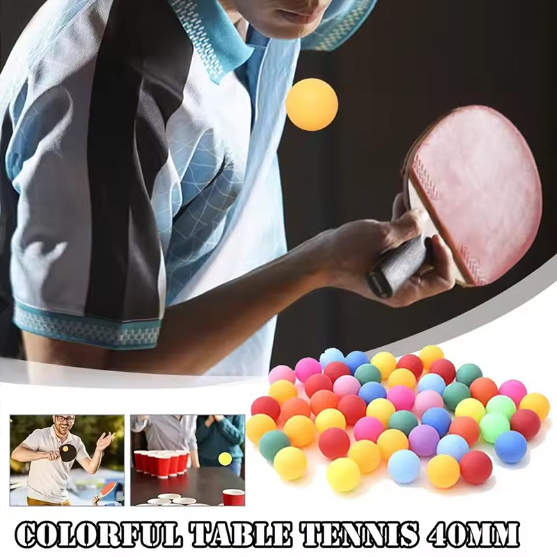 ٥٠ كرة بلاستيكية متعددة الألوا - مراجعة Table Tennis Olympics وسعره